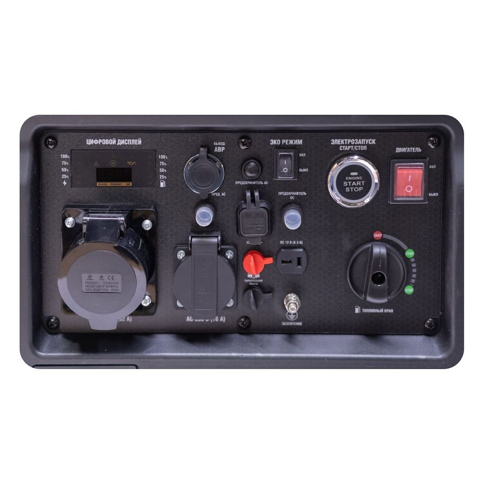 Генератор бензиновый инверторный Dinking DK5500i (5,5кВт, 230В/50Гц, DK180, бак 13,5л.АВР)