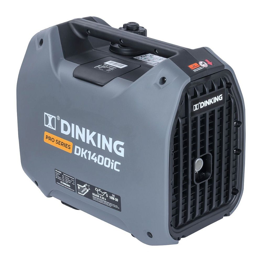Генератор бензиновый инверторный Dinking DK1400iC (1,4 кВт, 230В/50 Гц, DK 145F/P-1, бак 2.5л)