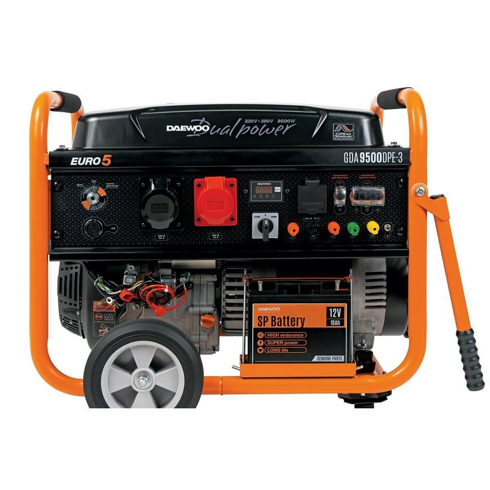 Бензиновый генератор DAEWOO GDA 9500DPE-3 (двухрежимный 380/220В)