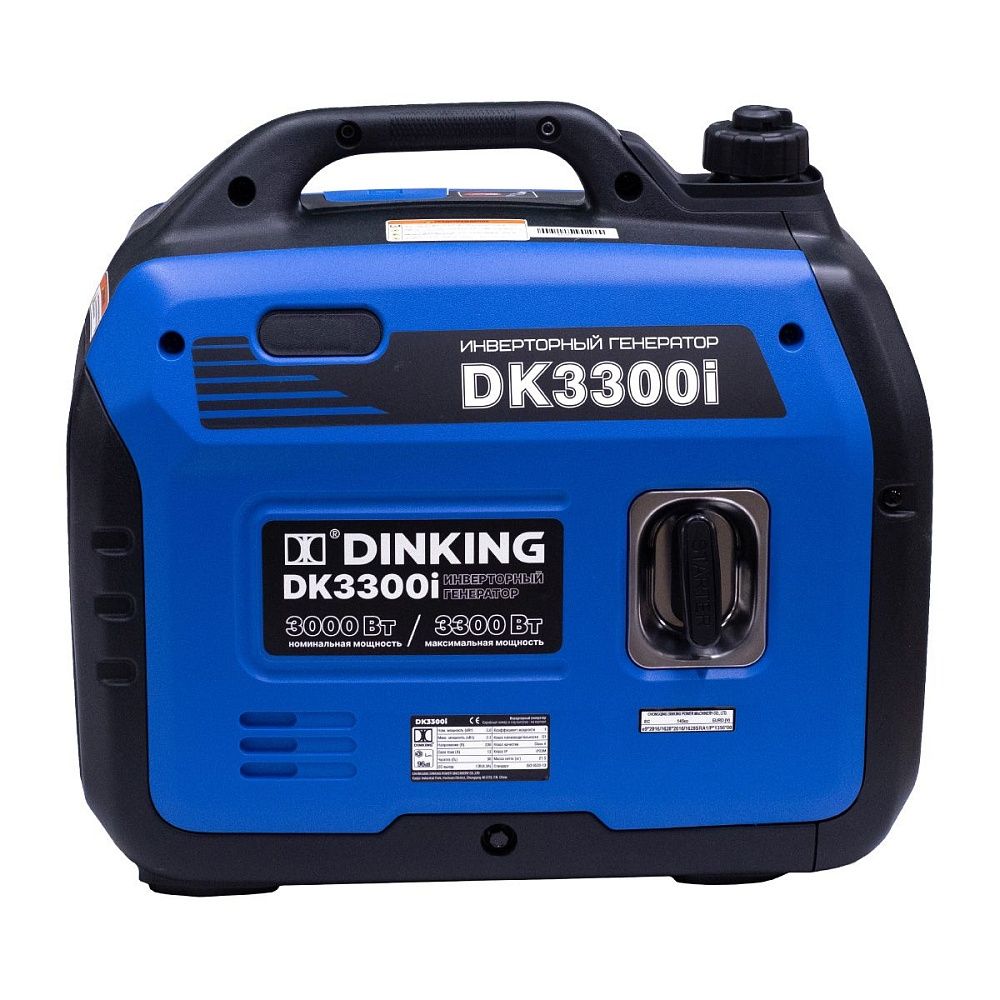 Генератор бензиновый инверторный Dinking DK3300i (3,3кВт, 230В/50Гц, DK164, бак 4л.)