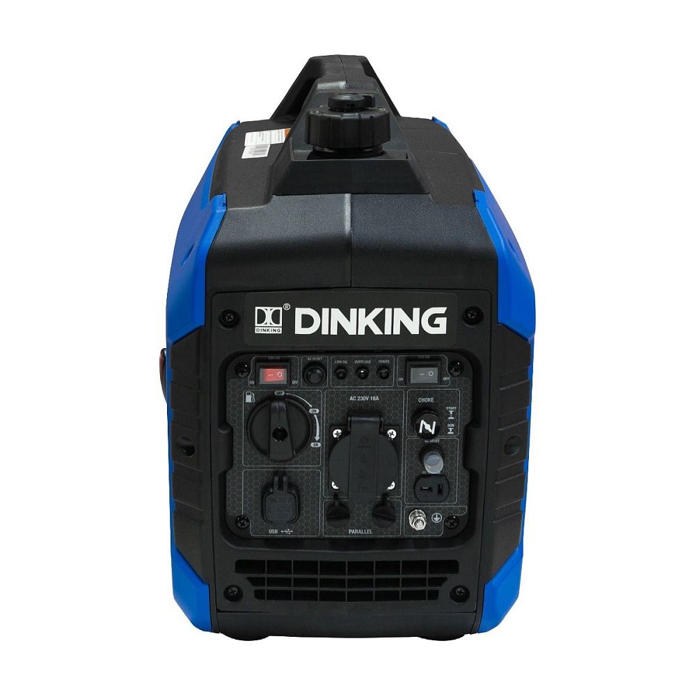 Генератор бензиновый инверторный Dinking DK2000i (2 кВт, 230В/50Гц, DK148, бак 4л.)