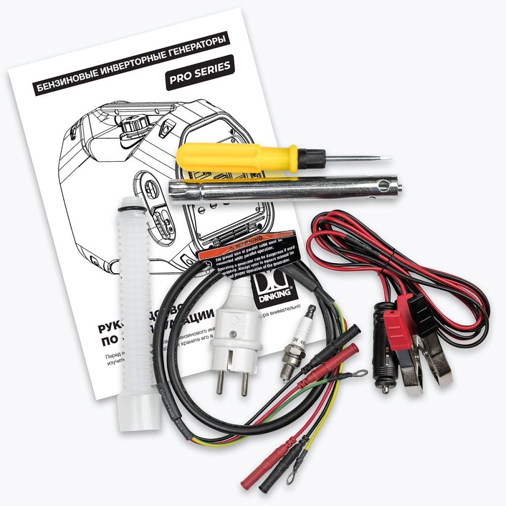 Генератор бензиновый инверторный Dinking DK3300iC (3,3кВт, 230В/50Гц, DK164F/P-2, бак 4л.)