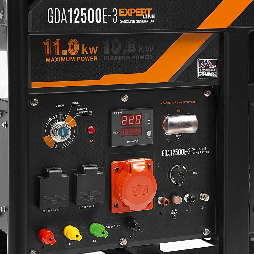 Бензиновый генератор DAEWOO GDA 12500E-3